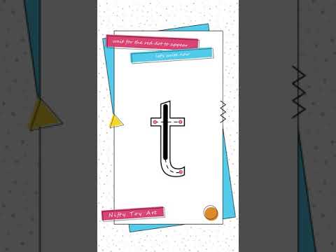 How to Write The Letter t lowercase | Alphabet Writing Easy