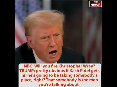 NBC: Will you fire Christopher Wray? Public lost faith in FBI; Autonomous robot at Mar-a-Lago