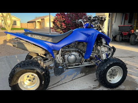 Yamaha Raptor 350 build and test ride w/donuts and 0-60 (attempt lol)