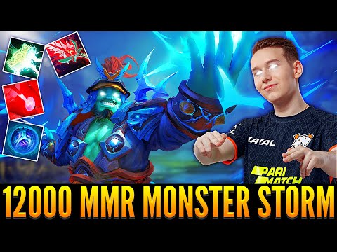 👉That How 12000 MMR Monster Play Mjollnir Electric Storm Spirit - Gameplay By GPK
