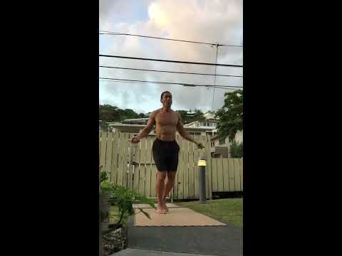 Home Workout in Hawaii - 10 Minutes of Jumping Rope