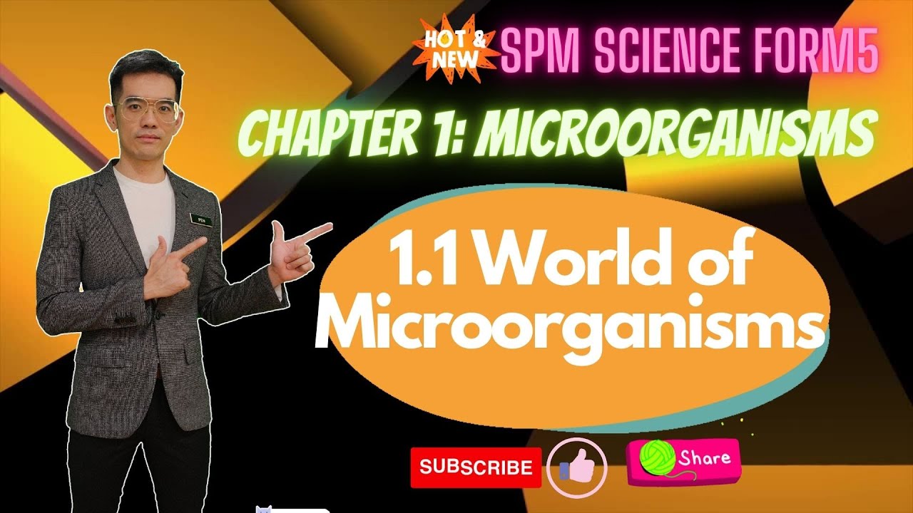 FORM 5 SCIENCE | CHAPTER 1: MICROORGANISMS | SECTION 1.1 WORLD OF MICROORGANISMS
