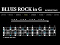 BLUES ROCK Backing Track in G (Em) w/ Scale ...