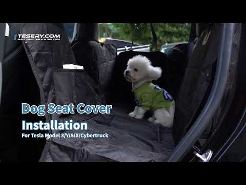 Tesla Dog Seat Cover for Model 3/Y/S/X/Cybertruck | Installation Guide