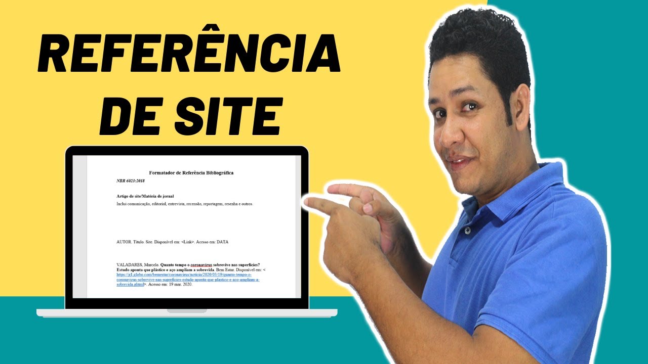 Referência de Site: Referência Bibliográfica da Internet ABNT