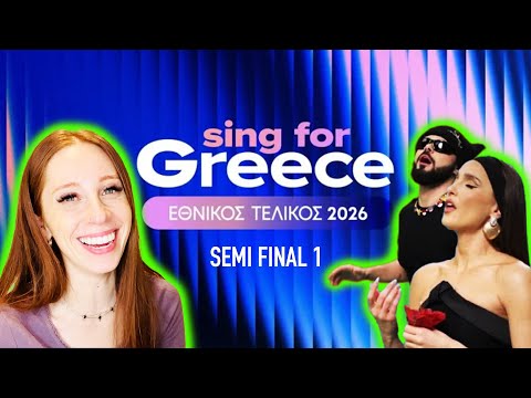 LET'S REACT TO SING FOR GREECE SEMI-FINAL 1 // GREECE EUROVISION 2026