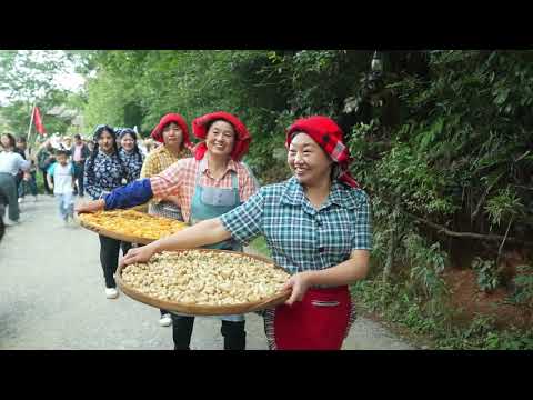 A canção de outono seca ao sol de Huangling é muito adequada para uma estação de outono abundante.#china #village