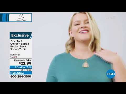 Colleen Lopez Button Back Scoop Tunic