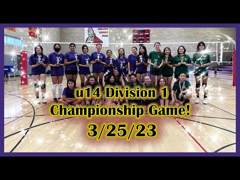 u14 Volleyball Division 1 Championship 3-25-23