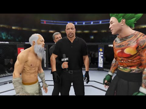 Old Bruce Lee vs. Son Goku - EA Sports UFC 4 - Crazy UFC 👊🤪