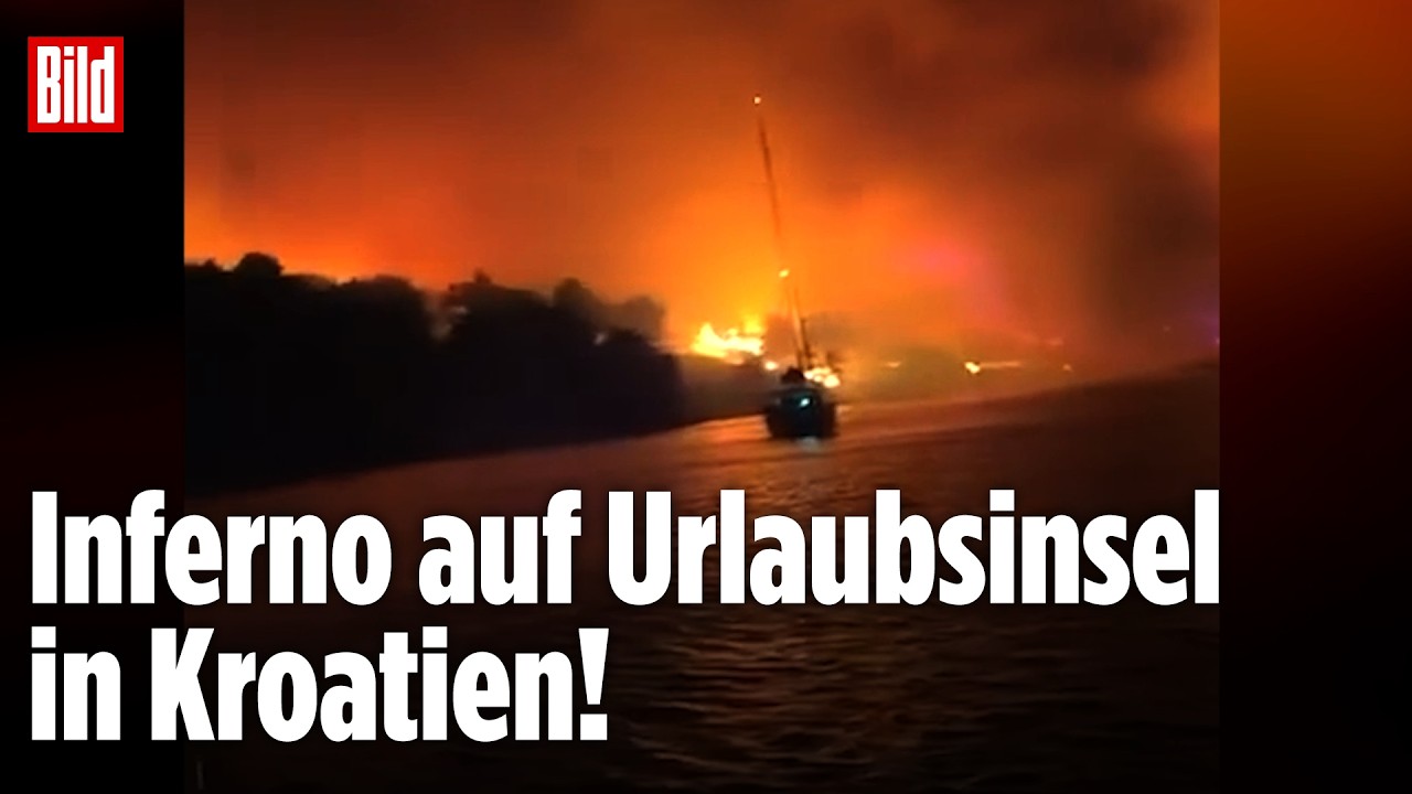 Feuer-Drama an der Adriaküste: Kroatien-Urlauber von Flammen umzingelt