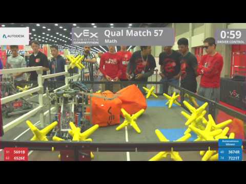 2017 VRC Math Q57 - 5691B 6526E vs 3674R 7221T - 40 to 13