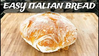 RUSTIC ITALIAN BREAD (pane casereccio) - easy recipe, 45 min baking in standard oven