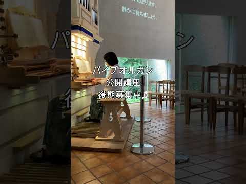 パイプオルガン公開講座 後期募集中 #shorts