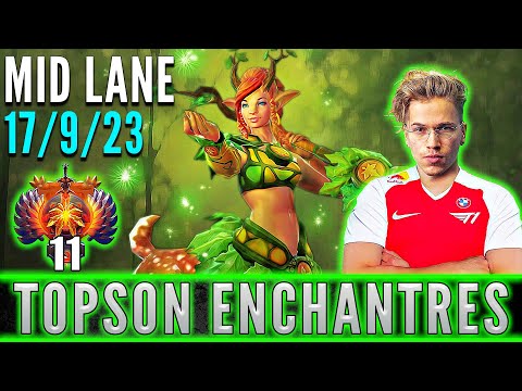 T1.Topson  [ Enchantress ]  Mid Lane Pro Gameplay  [ Patch 7.32b ]  Dota 2 Full Game