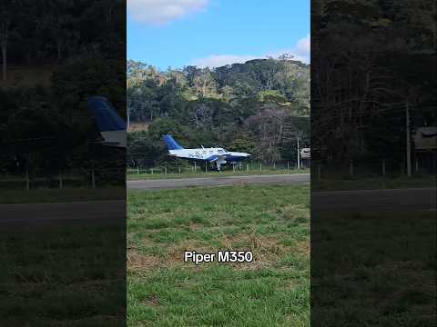 Pouso do Piper M350 procedente de Morrinhos - GO
