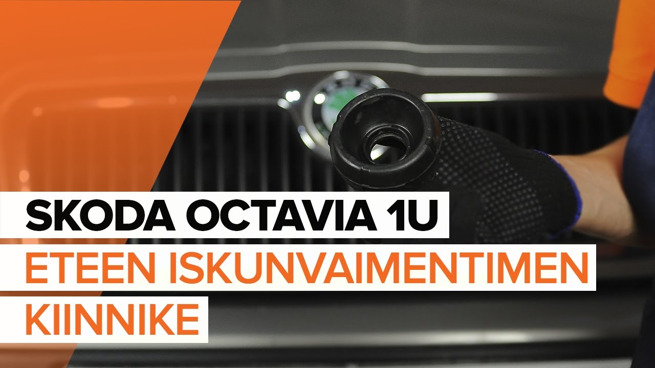 Kuinka vaihtaa jousijalan tukilaakeri eteen Skoda Octavia 1U-autoon – vaihto-ohje