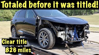 Download lagu Rebuilding a totaled Acura RDX fresh off the dealer's lot mp3