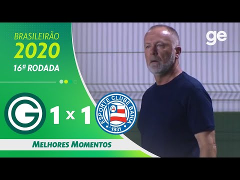 Gols e lances de Goiás x Bahia