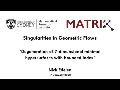 Nick Edelen: Degeneration of 7-dimensional minimal hypersurfaces with bounded index