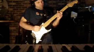 La Maudite Machine - Octobre - guitar cover over a midi file