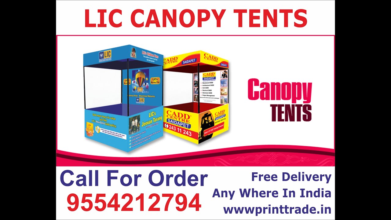 Lic Marketing tents - Lic Camping Tents- Demo tents