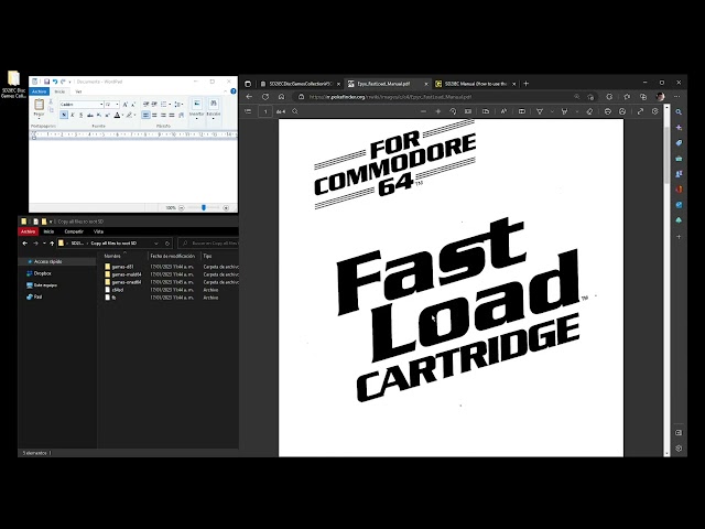 Vídeo relacionado con Commodore 64 - Lector de Tarjetas Micro SD SD2IEC Alimentado por Puerto de Casete
