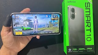 INFINIX SMART 10 - PUBGMOBILE Test Handcam Max Setting ⚡️