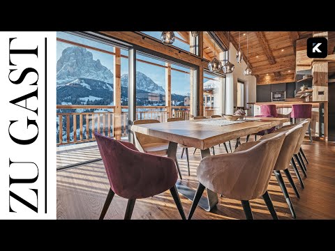 House Tour: Luxury Chalet LEFIRO in Val Gardena + Indoor Pool