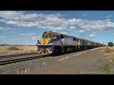 QUBE 4MA7 Intermodal Container Train (4/12/2019) - PoathTV Australian Railways