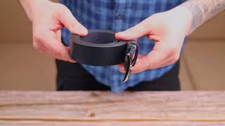 Брючний чоловічий ремінь із натуральної шкіри Grande Pelle 21450 синій