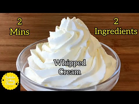 How to make whipping cream at home | Cake cream recipe | Whipped cake cream recipe | Cake decoration