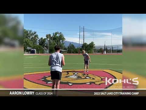 Aaron Lowry 2022 Salt Lake City Training Camp