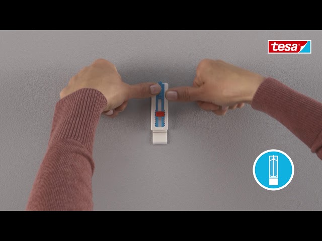 Video Teaser für tesa® Klebenagel Leinwand für Tapeten & Putz (1kg) - Leinwandaufhängung ohne bohren