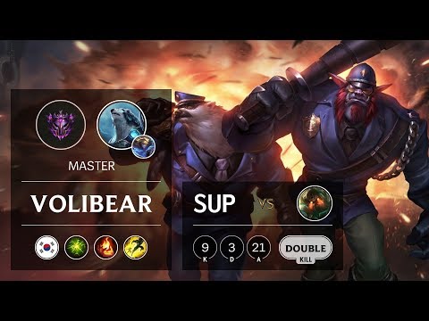 Volibear Support vs Nautilus - KR Master Patch 9.16