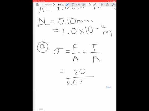 A-level Physics Materials Question Worked Example