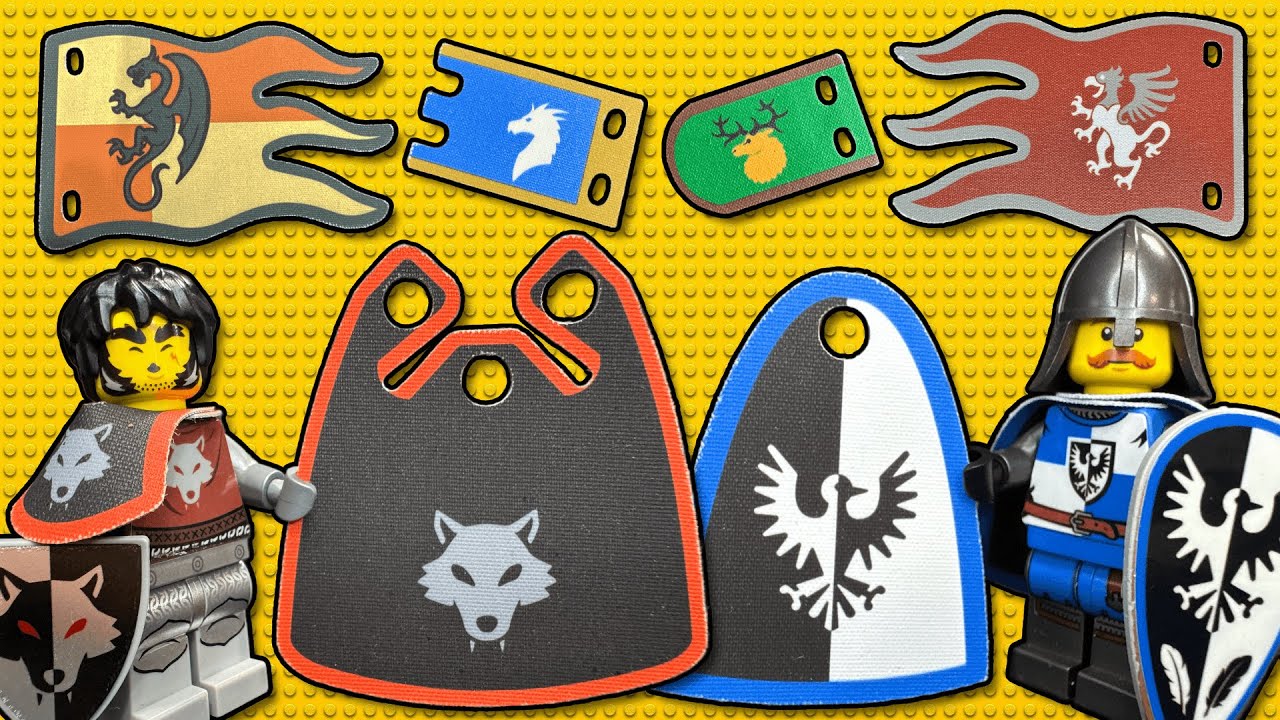 Are These the Best Printed Capes Flags & Stickers for LEGO Castle? StickyBrickit Review