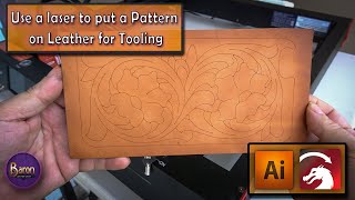 Laser Engrave tooling patterns on Leather. Thinnest lines possible.