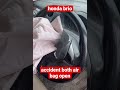 Honda Brio Accident Air Bag Open Honda Brio Accidentnews Airbag Youtubeshorts Viral