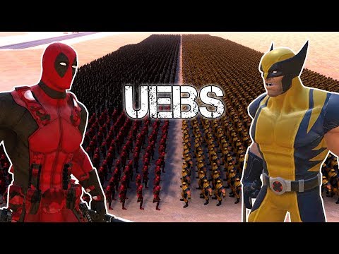 5000 Deadpool vs 5000 Wolverine - Marvel Battle - Ultimate Epic Battle Simulator