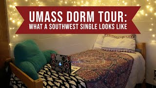 Dorm Tour at UMass Amherst -- Tour a Single in Southwest Towers