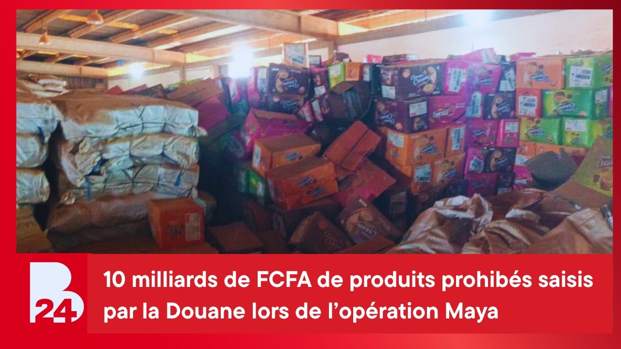 10 milliards de FCFA de produits prohibés saisis par la Douane lors de l’opération Maya