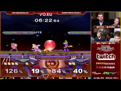 B.E.A.S.T 5 - Ice + Leffen Vs. Beat + Aniolas - Winners Round 1 Melee Doubles