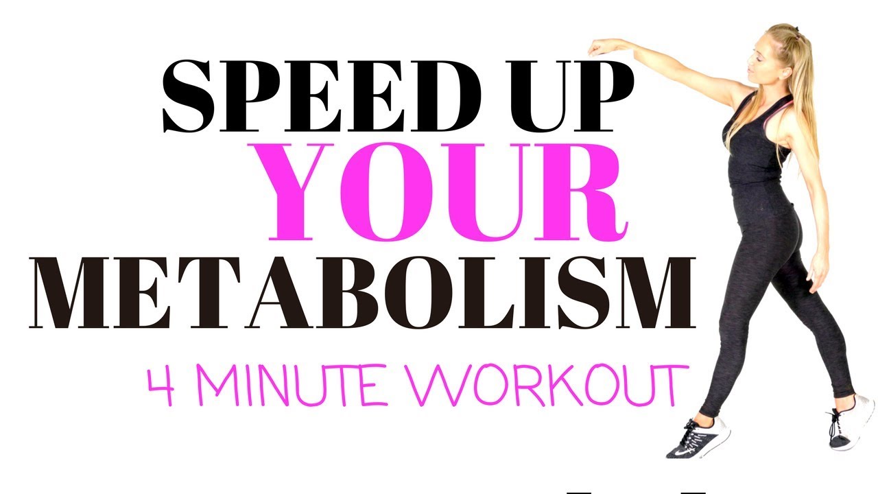 SPEED UP YOUR METABOLISM - 4 MINUTE HIIT HOME WORKOUT - BURN MORE CALORIES AND TONE UP ALL OVER