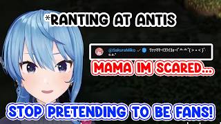 Miko Shows Up in Chat While Suisei Rages at Antis