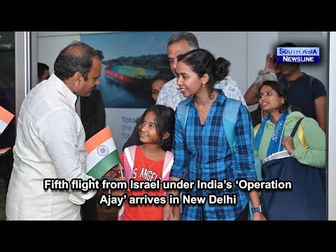 Fifth flight from Israel under India’s ‘Operation Ajay’ arrives in New Delhi