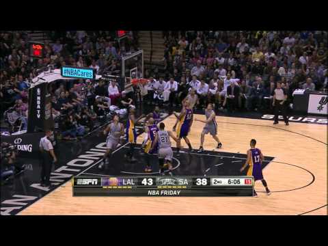 Matt Bonner Highlights Lakers vs. Spurs 12.12.2014 - 5 Points, 2 Assists