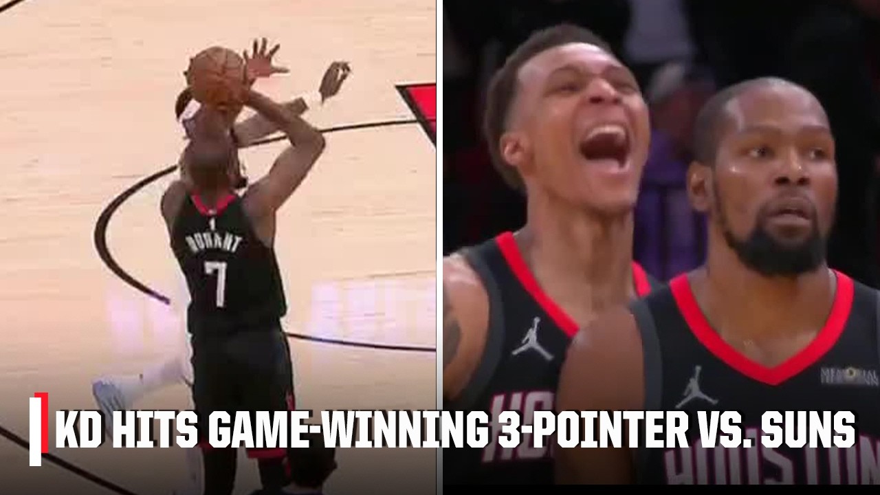 ICE COLD KEVIN DURANT 🥶 KD hits GAME-WINNING 3-POINTER vs. Suns 🤯 | NBA on ESPN