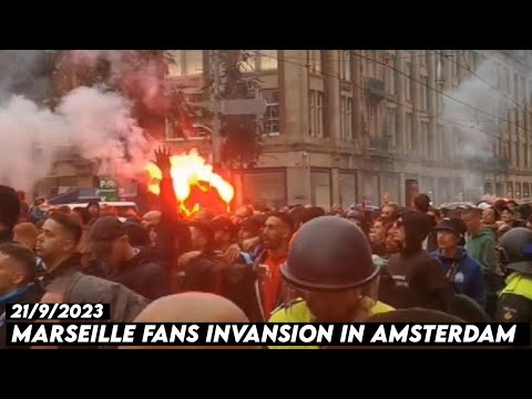 MARSEILLE FANS INVANSION IN AMSTERDAM || Ajax Amsterdam vs Olympique Marseille 21/9/2023