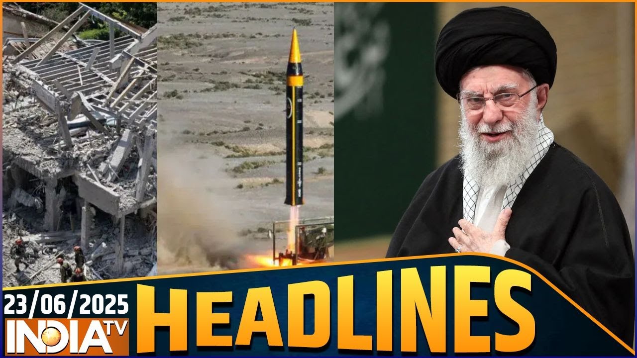 Headlines Today : ईरानी मिलिट्री बेस तबाह...खामेनेई की नई धमकी | Israe